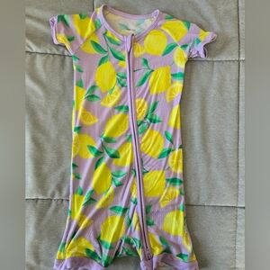 Little Sleepies Shorty Lavendar Sunny Citrus Zippy- size 3T